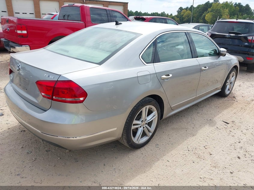 2013 VOLKSWAGEN PASSAT 2.0L TDI SE 1VWBN7A30DC001615