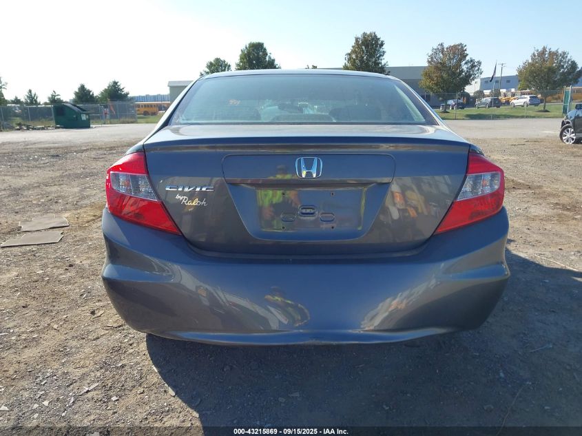 2012 Honda Civic Lx VIN: 2HGFB2F57CH557377 Lot: 43215869