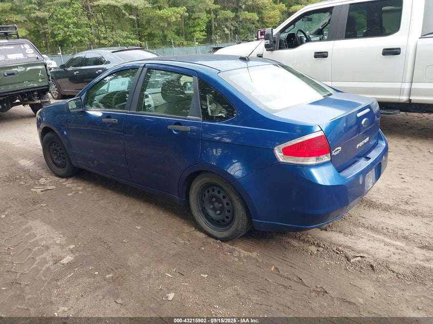 2008 Ford Focus S blue sedan gasoline 1FAHP34NX8W255744 photo #4