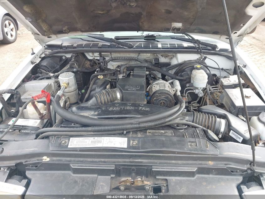 2003 Chevrolet S-10 VIN: 1GCCS14H538101392 Lot: 43215935