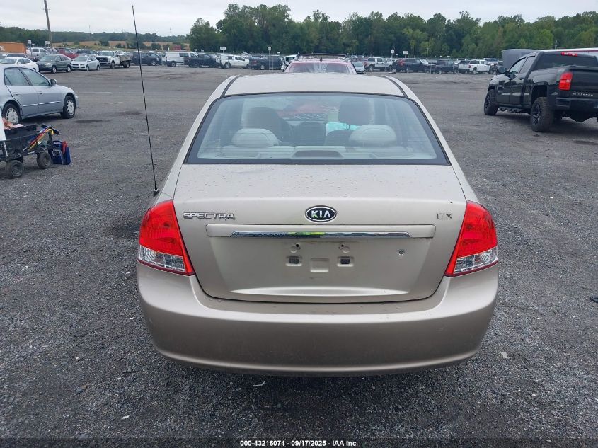 2008 Kia Spectra Ex VIN: KNAFE121485511200 Lot: 43216074