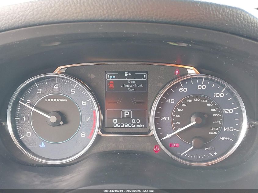 2015 Subaru Xv Crosstrek 2.0I Premium VIN: JF2GPAFC9F8283639 Lot: 43216249