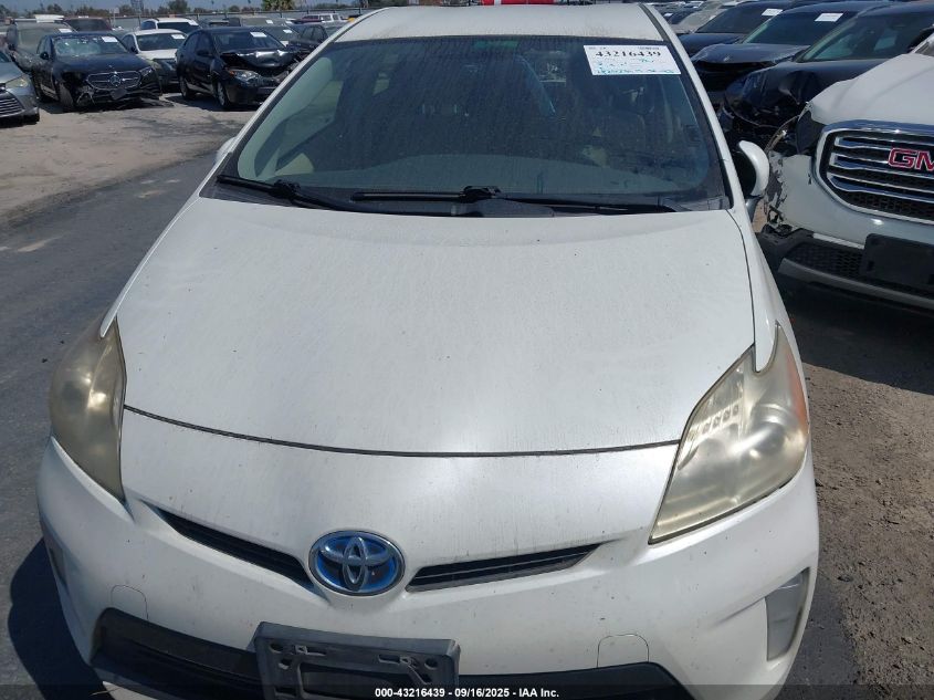 2012 Toyota Prius Two VIN: JTDKN3DU5C1594060 Lot: 43216439
