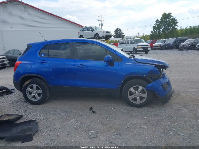2016 Chevrolet Trax 1Ls VIN: KL7CJNSB8GB563542 Lot: 43216461