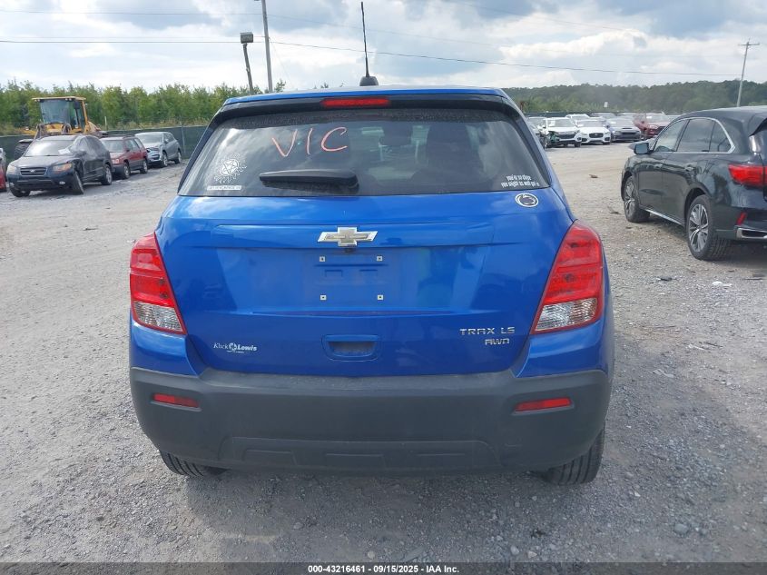 2016 Chevrolet Trax 1Ls VIN: KL7CJNSB8GB563542 Lot: 43216461