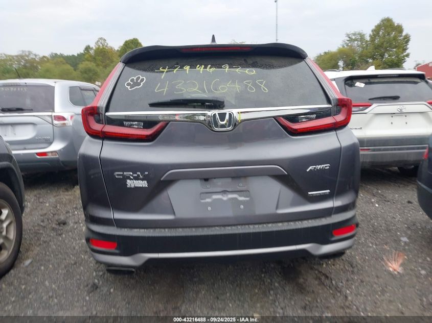 2022 Honda Cr-V Awd Touring VIN: 2HKRW2H92NH600436 Lot: 43216488