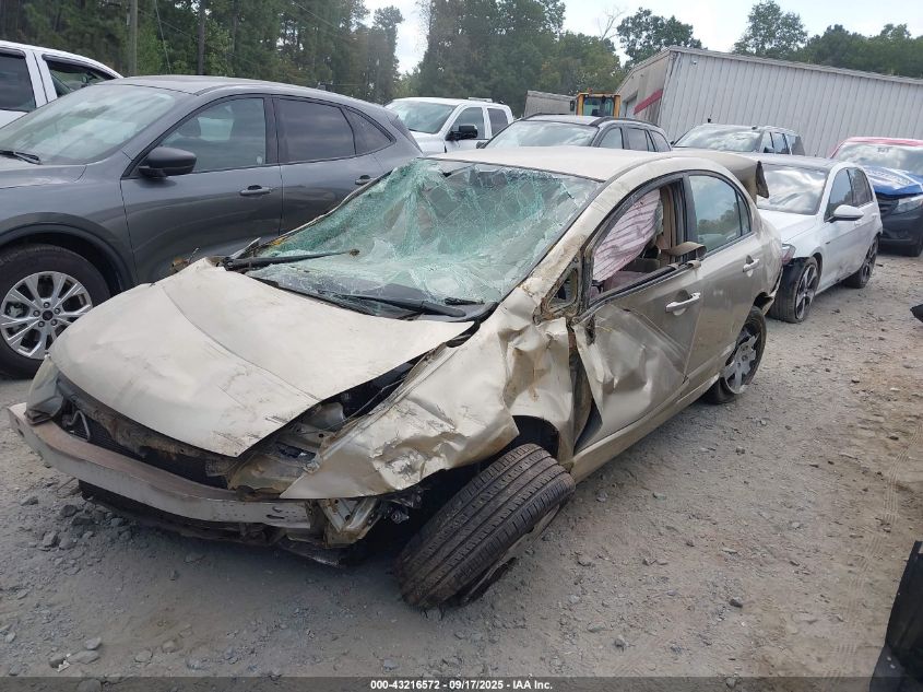 2008 Honda Civic Lx VIN: 1HGFA16508L087006 Lot: 43216572