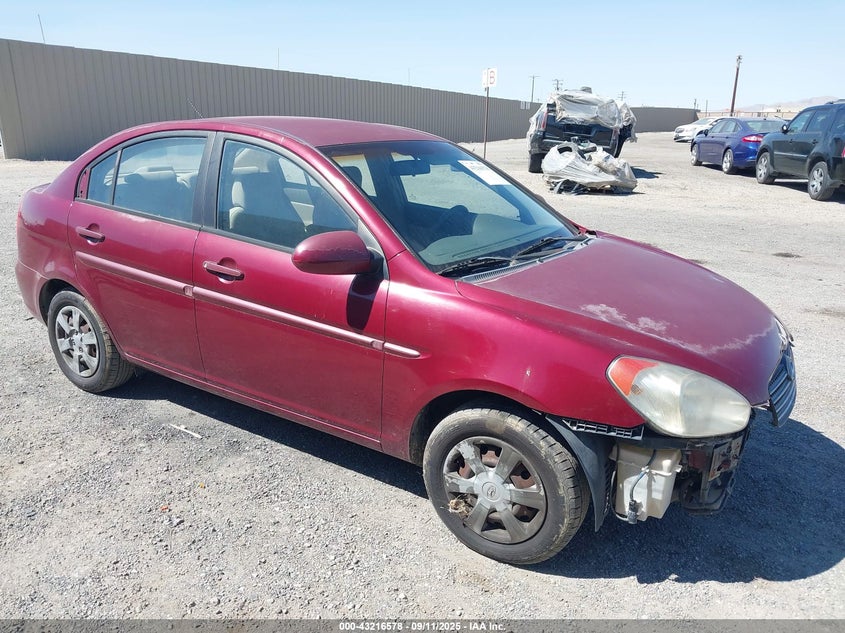 2006 Hyundai Accent Gls brown sedan gasoline KMHCN46C66U021813 photo #1