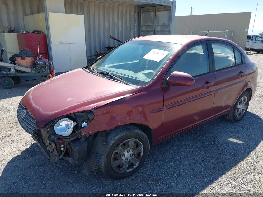 2006 Hyundai Accent Gls brown sedan gasoline KMHCN46C66U021813 photo #3