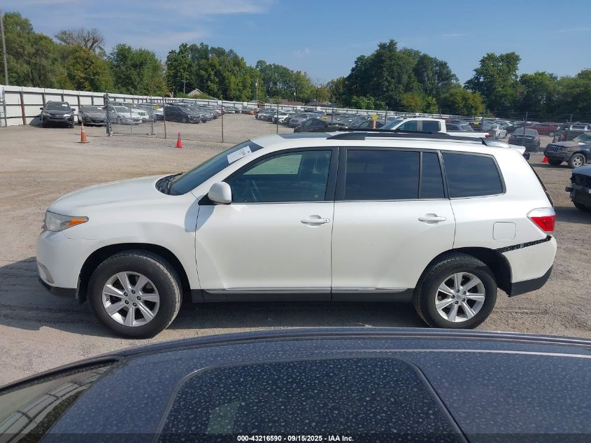 2013 Toyota Highlander Se V6 VIN: 5TDBK3EH4DS279040 Lot: 43216590