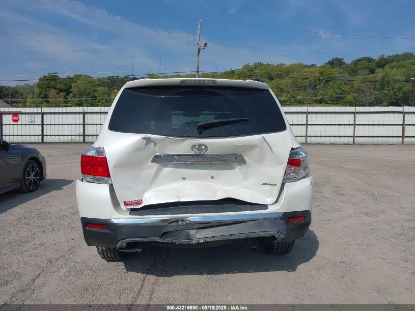 2013 Toyota Highlander Se V6 VIN: 5TDBK3EH4DS279040 Lot: 43216590