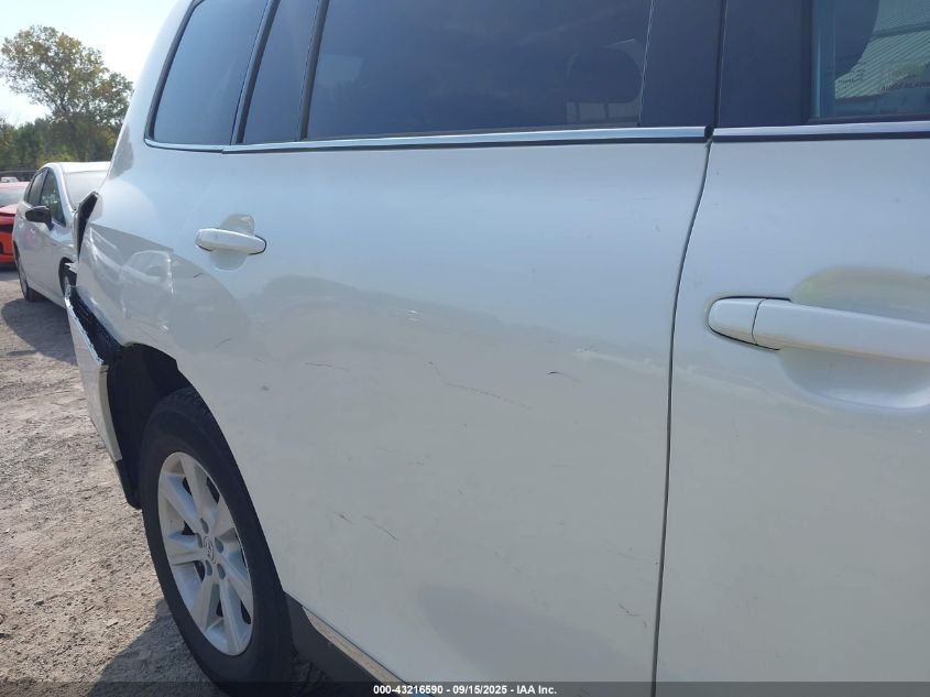 2013 Toyota Highlander Se V6 VIN: 5TDBK3EH4DS279040 Lot: 43216590