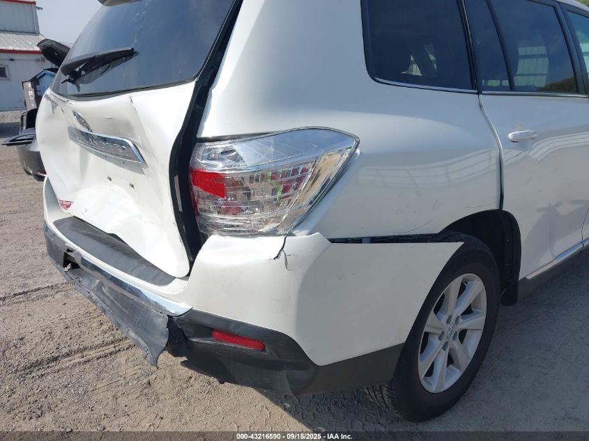 2013 Toyota Highlander Se V6 VIN: 5TDBK3EH4DS279040 Lot: 43216590