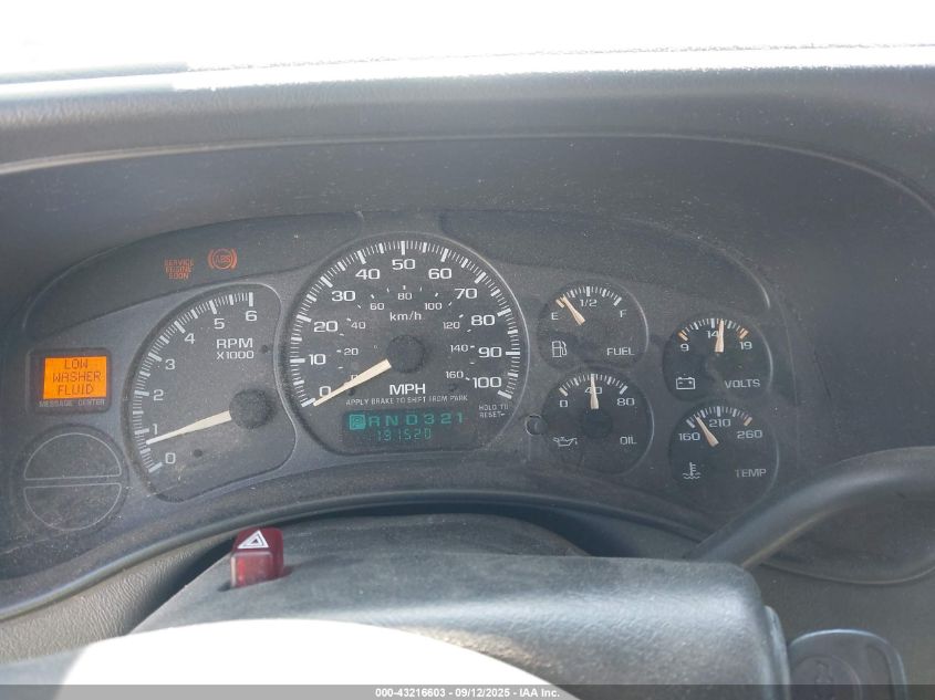 2002 Chevrolet Suburban 1500 Lt VIN: 3GNFK16Z72G205420 Lot: 43216603