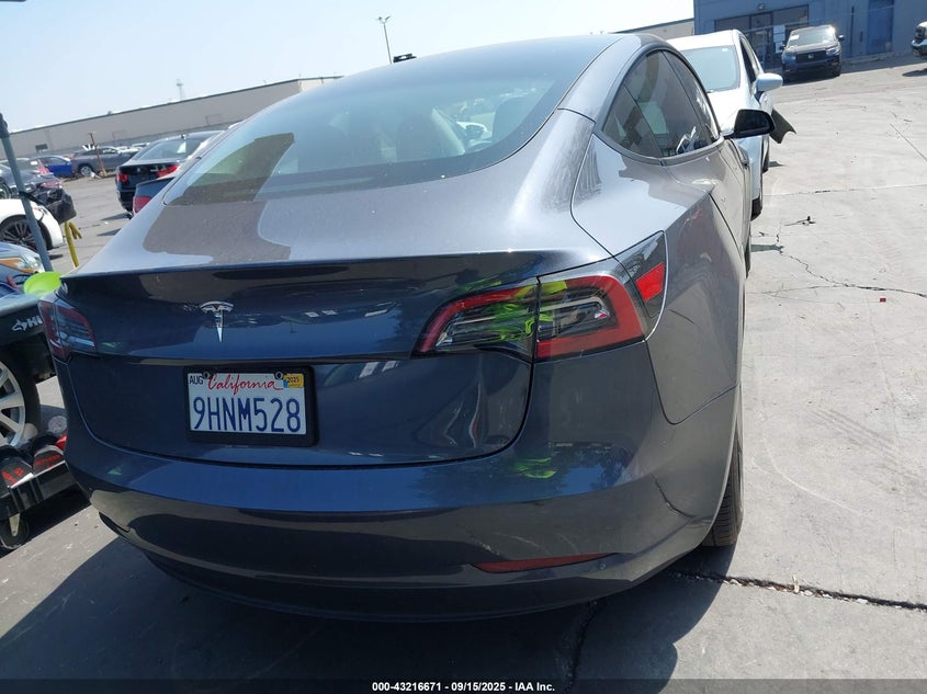 2023 Tesla Model 3 Rear-Wheel Drive VIN: 5YJ3E1EA8PF624596 Lot: 43216671