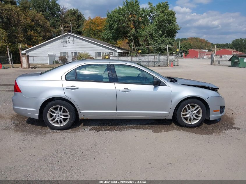 2012 Ford Fusion S VIN: 3FAHP0GAXCR175072 Lot: 43216684