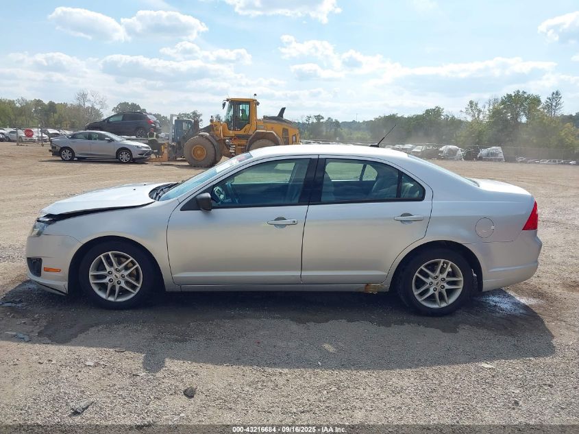 2012 Ford Fusion S VIN: 3FAHP0GAXCR175072 Lot: 43216684