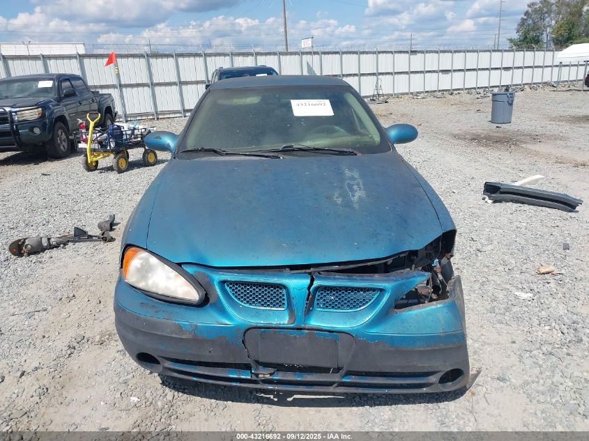 2005 Pontiac Grand Am Se VIN: 1G2NE52E75M250773 Lot: 43216692