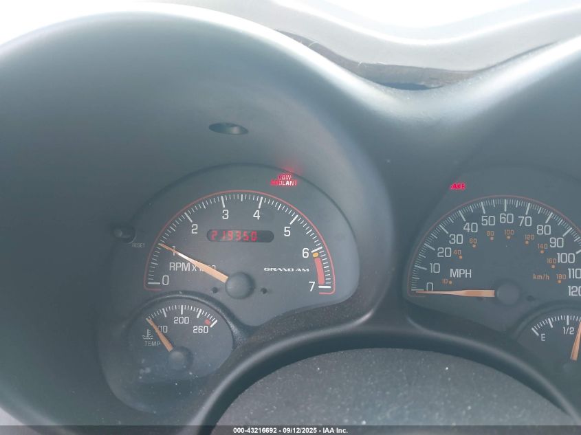 2005 Pontiac Grand Am Se VIN: 1G2NE52E75M250773 Lot: 43216692