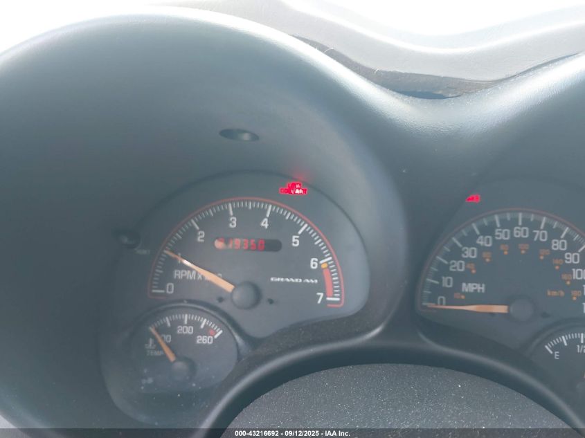 2005 Pontiac Grand Am Se VIN: 1G2NE52E75M250773 Lot: 43216692