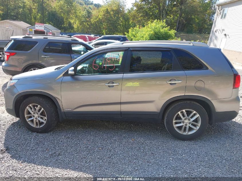 2014 Kia Sorento Lx VIN: 5XYKTCA6XEG454813 Lot: 43216715