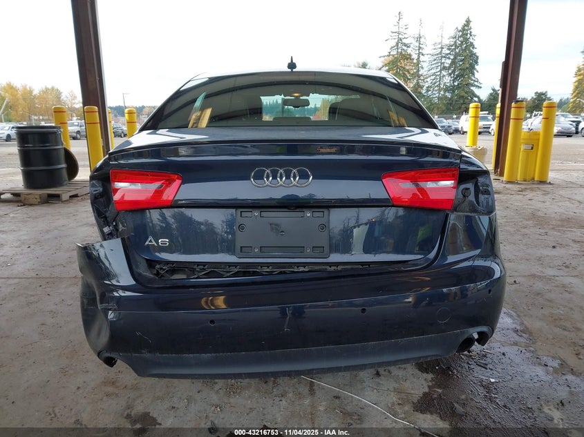 2014 Audi A6 2.0T Premium VIN: WAUGFAFC6EN050302 Lot: 43216753