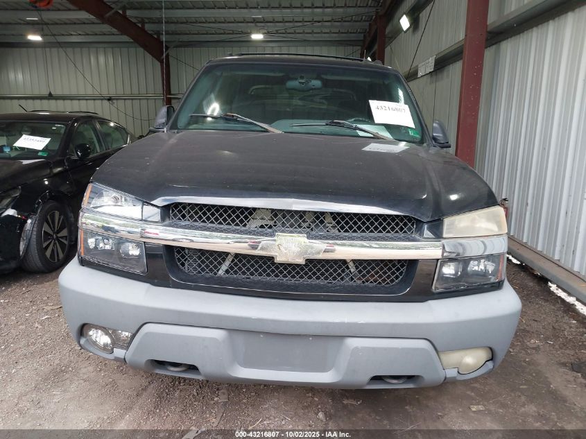 2002 Chevrolet Avalanche 1500 VIN: 3GNEK13TX2G201292 Lot: 43216807