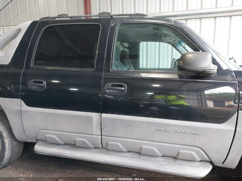 2002 Chevrolet Avalanche 1500 VIN: 3GNEK13TX2G201292 Lot: 43216807