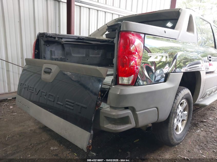 2002 Chevrolet Avalanche 1500 VIN: 3GNEK13TX2G201292 Lot: 43216807