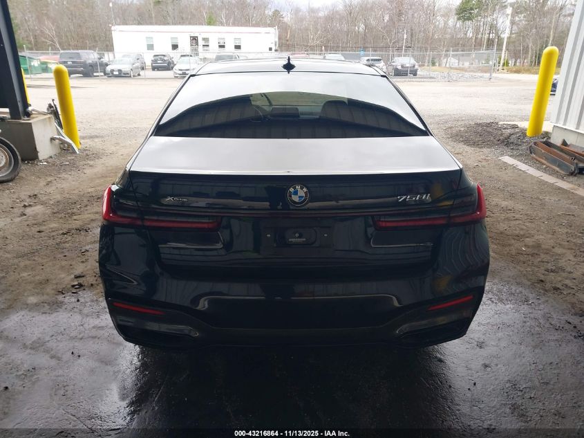 2022 BMW 750 I xDrive VIN: WBA7U2C00NCG91224 Lot: 43216864