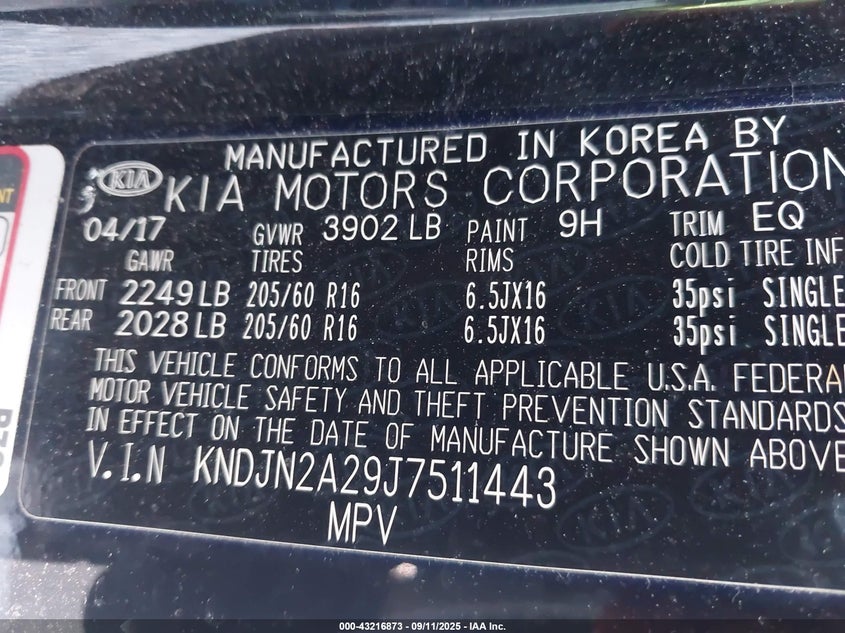 2018 KIA SOUL - KNDJN2A29J7511443