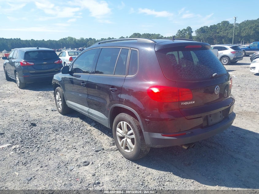 2016 VOLKSWAGEN TIGUAN S WVGBV7AX0GW001702