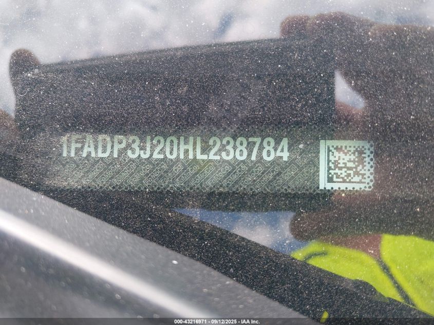 2017 Ford Focus Titanium VIN: 1FADP3J20HL238784 Lot: 43216971