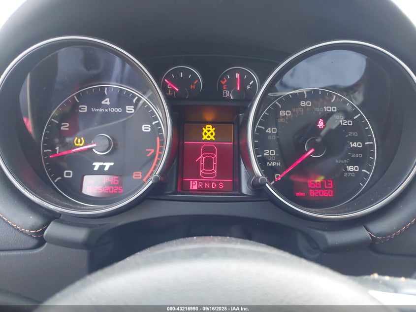 2008 Audi Tt 3.2 VIN: TRURD38J381037887 Lot: 43216990