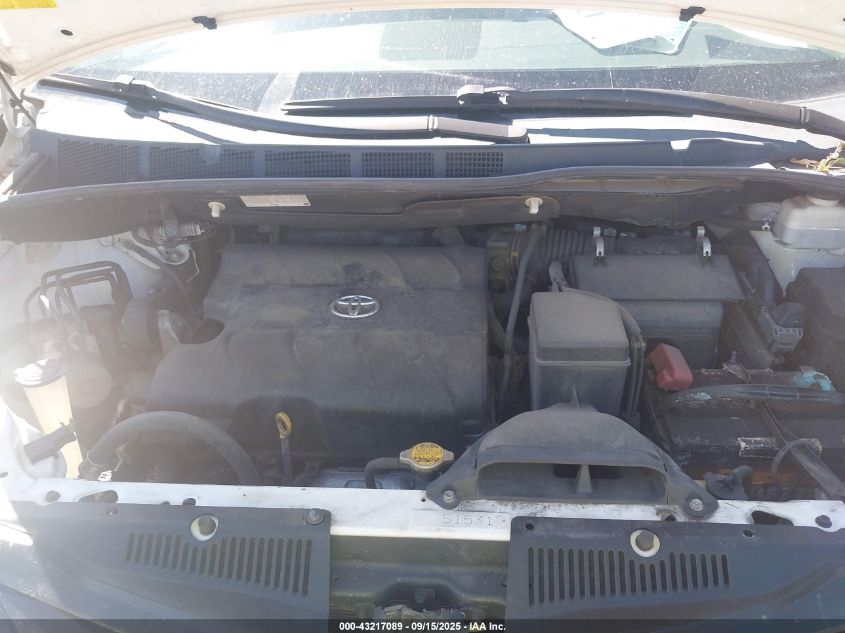 2011 Toyota Sienna Base V6 VIN: 5TDZK3DC3BS020296 Lot: 43217089