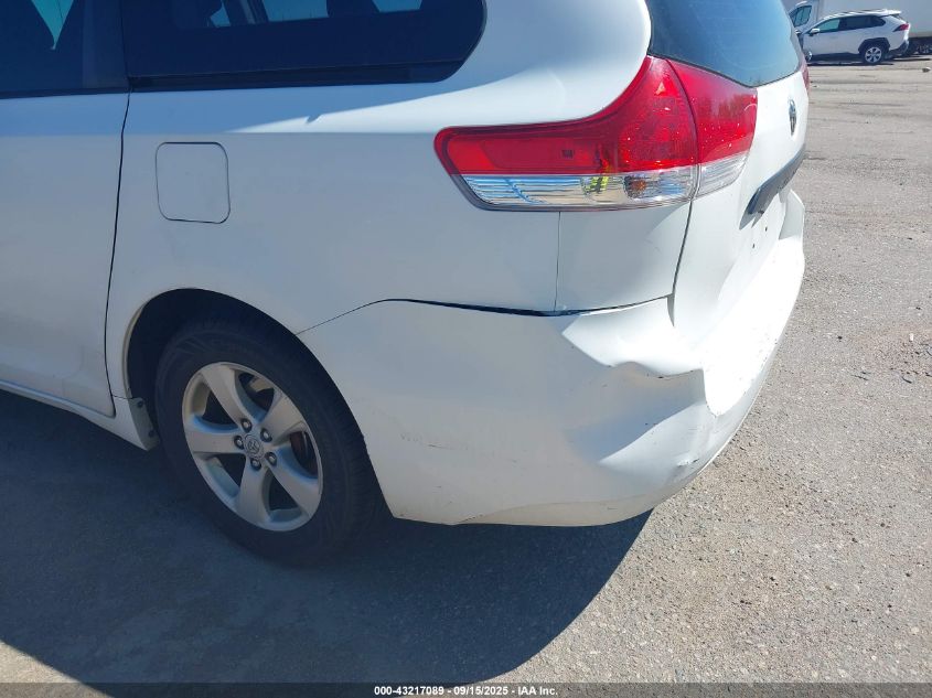 2011 Toyota Sienna Base V6 VIN: 5TDZK3DC3BS020296 Lot: 43217089