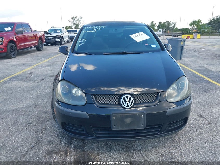 2009 Volkswagen Rabbit S VIN: WVWAA71K69W035257 Lot: 43217114