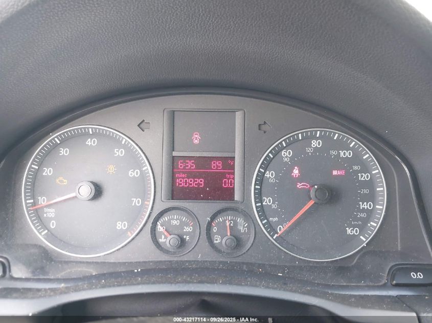 2009 Volkswagen Rabbit S VIN: WVWAA71K69W035257 Lot: 43217114