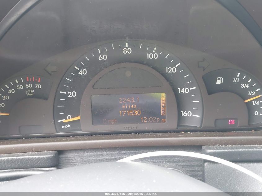 2002 Mercedes-Benz C 320 VIN: WDBRF64J92F160601 Lot: 43217156