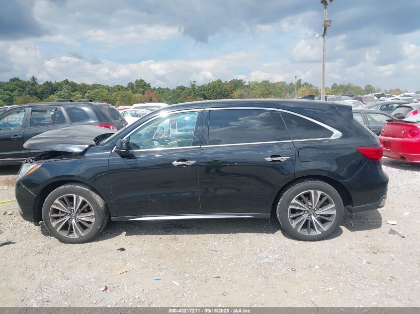 2019 Acura Mdx Tech Pkg VIN: 5J8YD4H52KL005170 Lot: 43217211