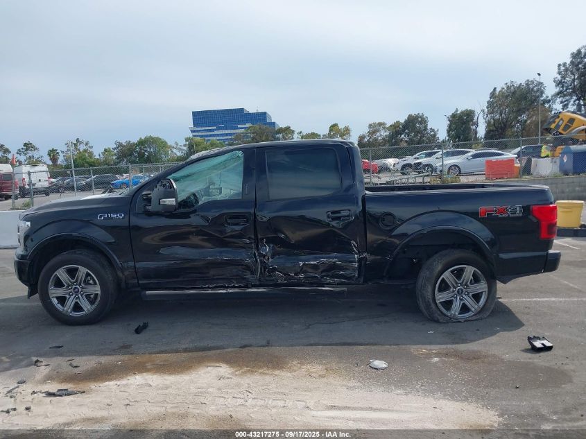 2019 Ford F-150 Lariat VIN: 1FTEW1E43KFA87379 Lot: 43217275