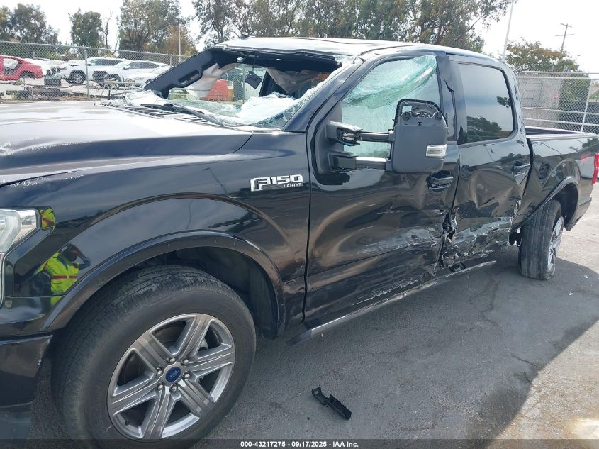 2019 Ford F-150 Lariat VIN: 1FTEW1E43KFA87379 Lot: 43217275