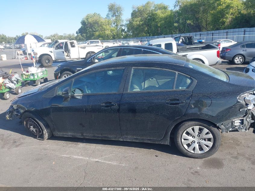 2012 Honda Civic Lx VIN: 19XFB2F56CE384378 Lot: 43217300