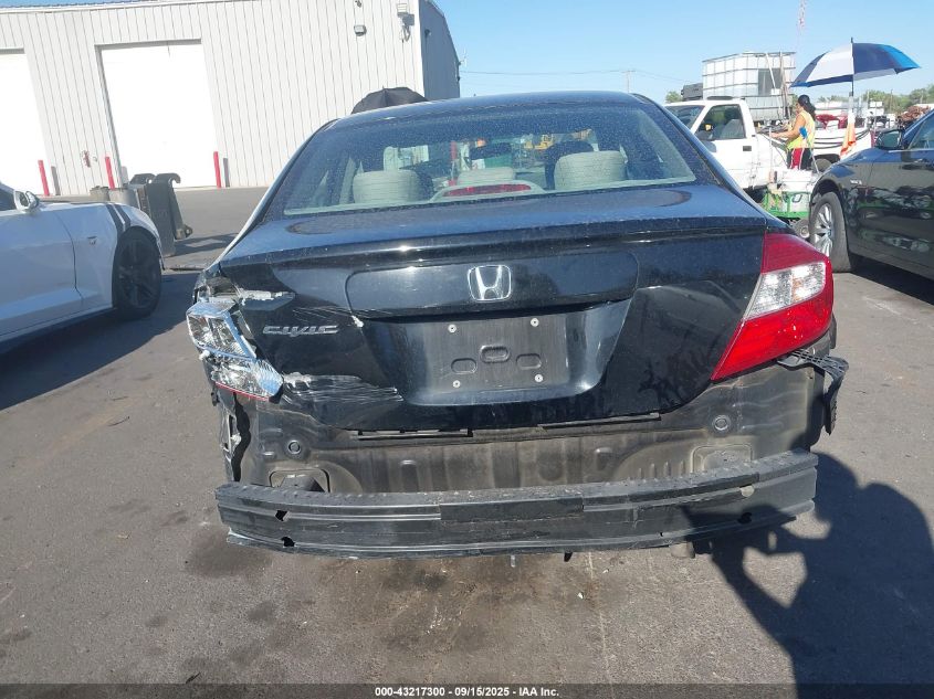 2012 Honda Civic Lx VIN: 19XFB2F56CE384378 Lot: 43217300