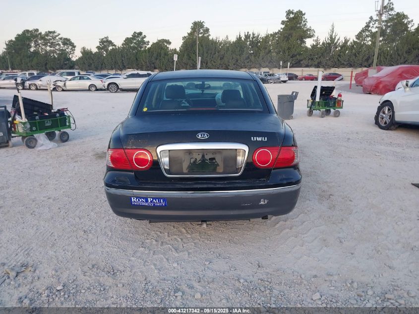 2005 Kia Amanti VIN: KNALD124755059416 Lot: 43217342