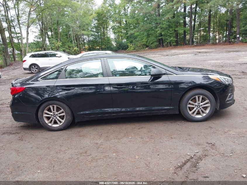 2017 Hyundai Sonata Se VIN: 5NPE24AF2HH536019 Lot: 43217365