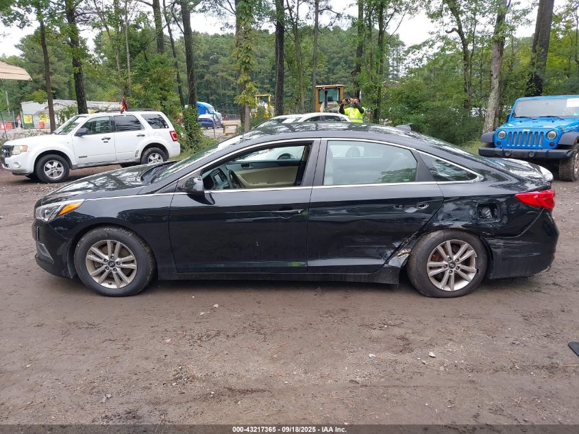 2017 Hyundai Sonata Se VIN: 5NPE24AF2HH536019 Lot: 43217365