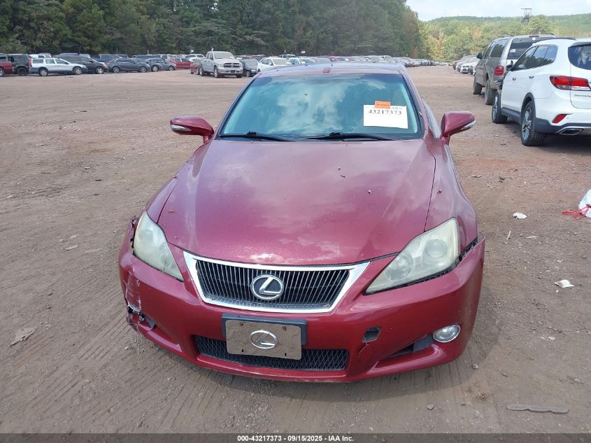2010 Lexus Is 350C VIN: JTHFE2C22A2500668 Lot: 43217373
