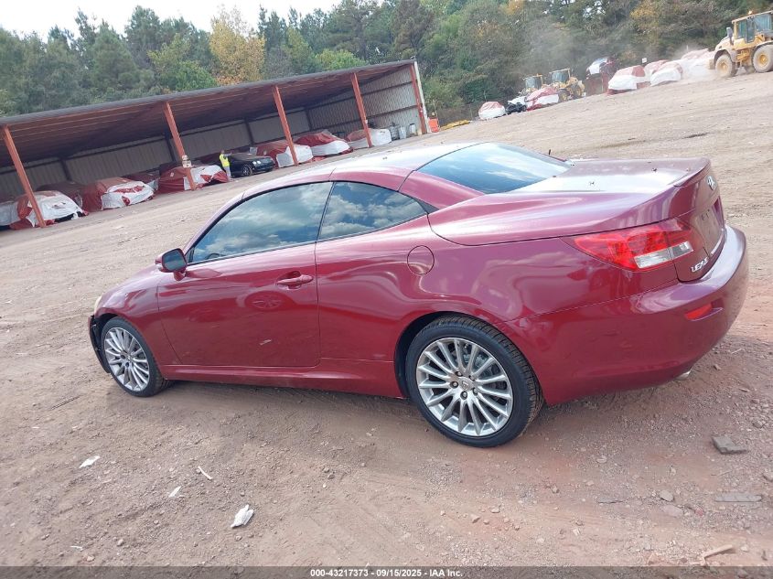 2010 Lexus Is 350C VIN: JTHFE2C22A2500668 Lot: 43217373