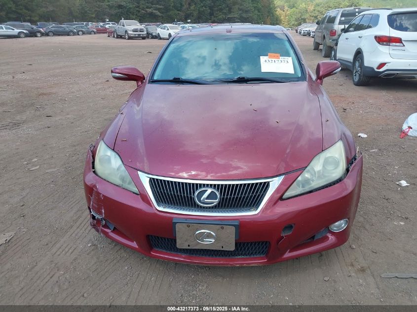 2010 Lexus Is 350C VIN: JTHFE2C22A2500668 Lot: 43217373